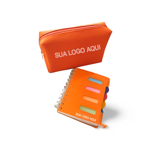 Kit Nécessaire e Caderneta Personalizados