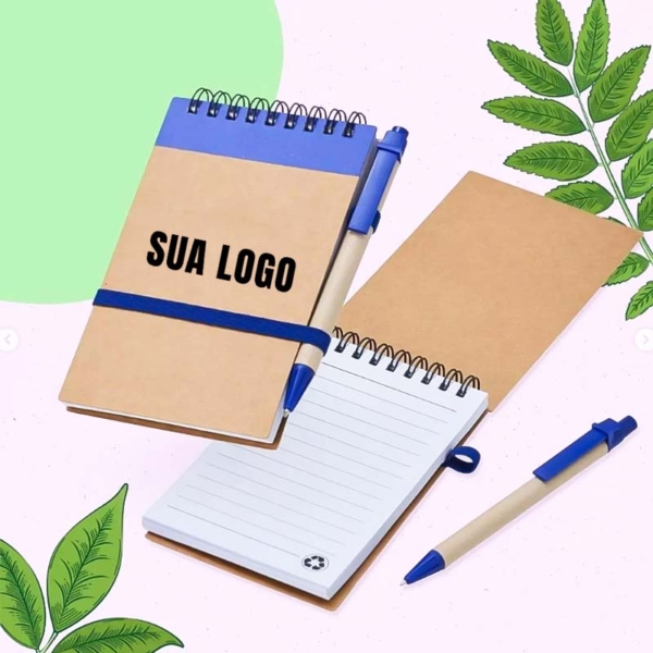 Bloco de Anotações Ecológico com Caneta - Image 2