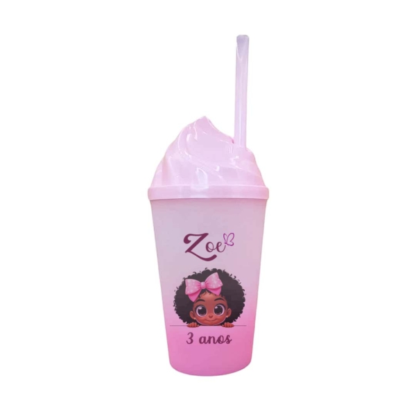 Copo Jateado com Tampa Chantilly Personalizado 300ml - Image 5