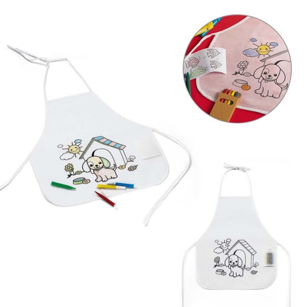 Kit Avental + Giz de Cera Personalizado