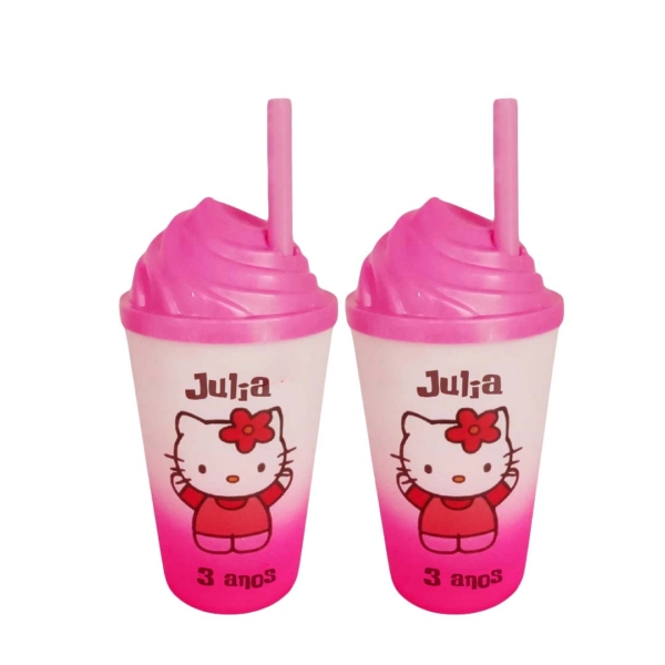 Copo Jateado com Tampa Chantilly Personalizado 300ml - Image 4